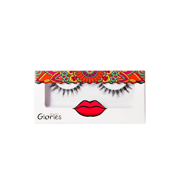 Glories Mini Waves Eyelashes Natural Short Full 100% Human Hair Reusable