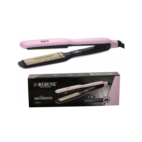 Rebune Hair Straightener RE-2062 Ceramic Plates 4 Heat Levels Pink 46W
