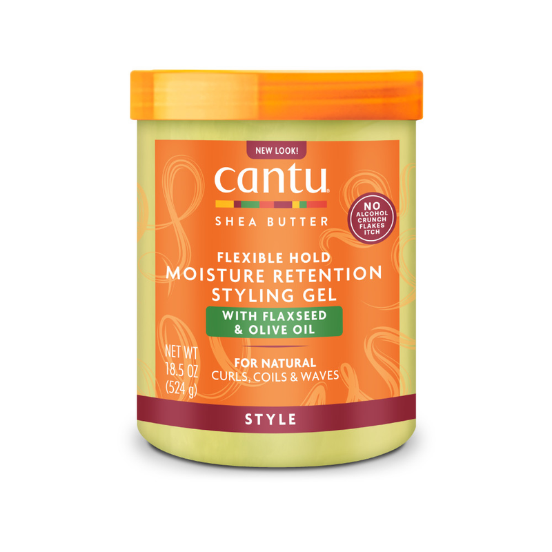 Cantu Shea Butter Flexible Hold Moisture Retention Styling Gel Flaxseed & Olive Oil 524g