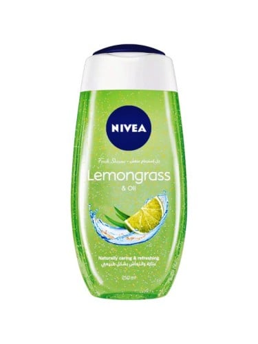 NIVEA Refreshing Shower Gel with Oil and Lemongrass Extracts, 250 ml