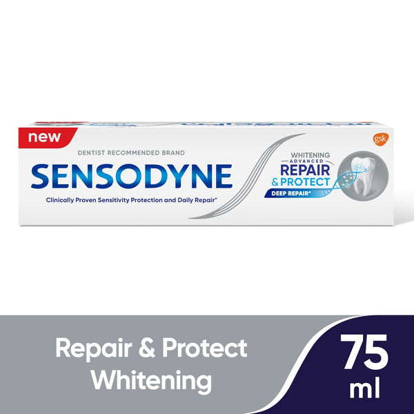 Sensodyne Rapid Relief Whitening Toothpaste, Sensitive Teeth Care, 75 ml