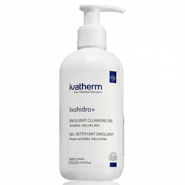 Ivatherm Ivahidra+ Emollient Cleansing Gel Hydrating Formula for Dry Sensitive Skin 250 ml