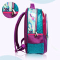 Eazy Kids Mermaid Sea School Bag Set, Backpack Lunch Bag Pencil Case, Sea Green, 3-Piece