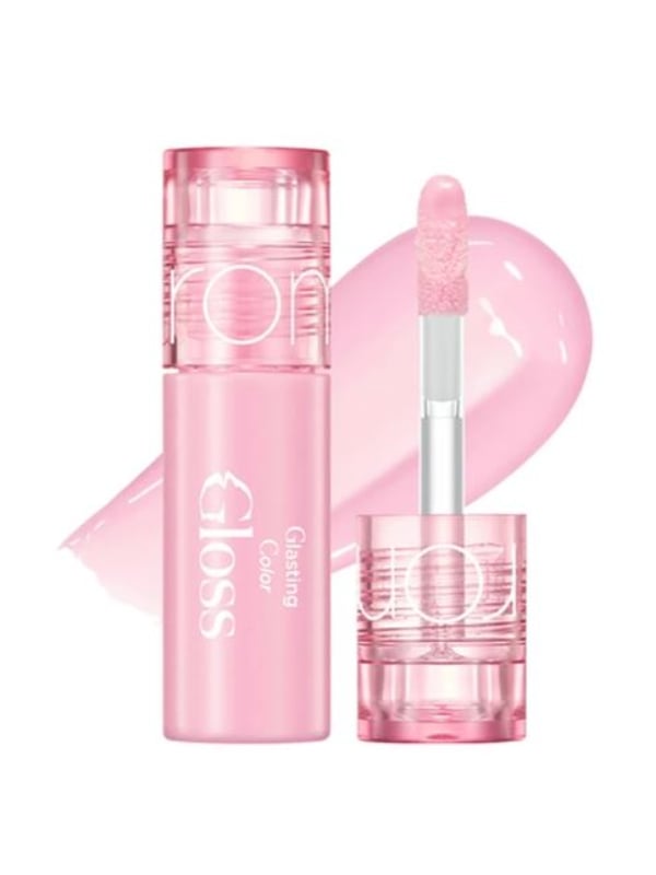 Rom&nd Glasting Color Lip Gloss Mini High-Shine Sparkle Strawberry Tteok S16