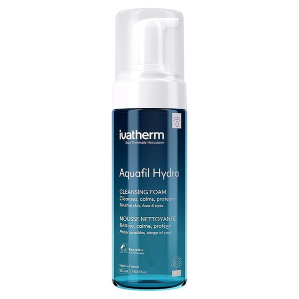 Ivatherm Aquafil Hydra Cleansing Foam Facial Cleanser Microbiome Friendly 160ml