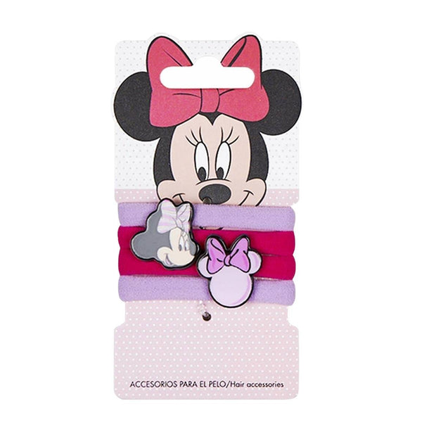 Disney Minnie Mouse Hair Scrunchies Soft Stretch Fabric Elastic Band