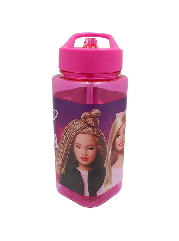 First Kids Barbie Square Water Bottle Leak-Proof 500ml