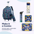 Eazy Kids 18 Set of 3 Trolley School Bag Cacti Blue