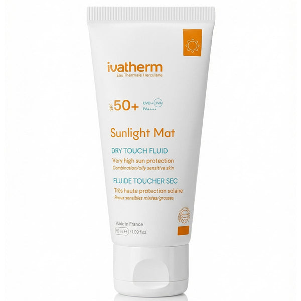 Ivatherm Sunlight Mat SPF50+ Dry Touch Facial Sunscreen Fluid, 50 ml