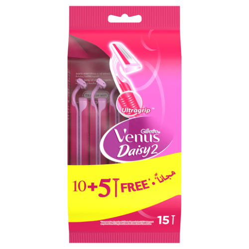 Gillette Venus Daisy 2 Disposable Women's Razors 15 Pieces
