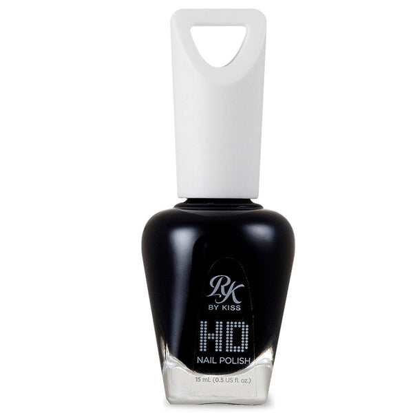 Kiss Ruby Kisses HD Nail Polish High-Definition Gloss Finish Pitch Black Darkness #HDP17