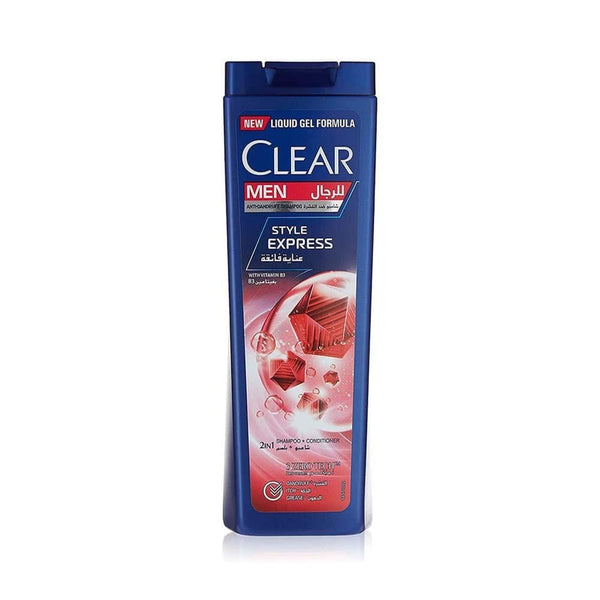 Clear Men Style Express 2-in-1 Shampoo & Conditioner, Vitamin B3, Anti-Dandruff