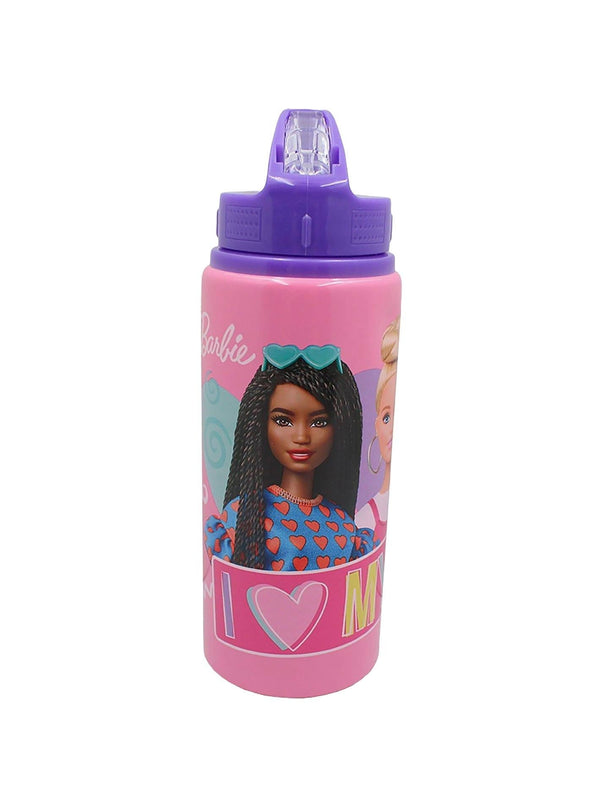 First Kids Barbie Aluminum Water Bottle Leak-Proof 600 ml