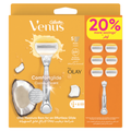Gillette Venus Comfortglide Plus Olay Women's Razor Coconut Scent with 6 Refill Blades