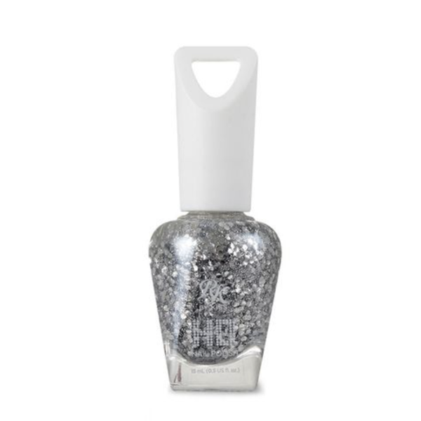Kiss Ruby Kisses HD Nail Polish Glitter Finish Silver #HDP43