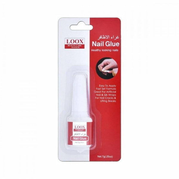 Loox Brush On Nail Glue Fast-Drying Transparent Cyanoacrylate Adhesive