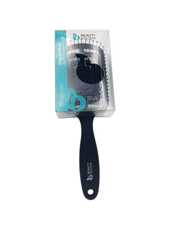 Beauty System Detangling Hair Brush Flexible Teeth Black