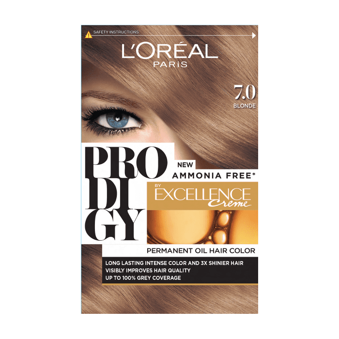L'Oreal Paris Prodigy Ammonia-Free Hair Color 7.0 Blonde