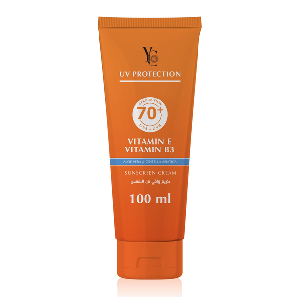 YC UV Protection Sunscreen Cream SPF 70+ Vitamin E B3 Lightweight 100 ml