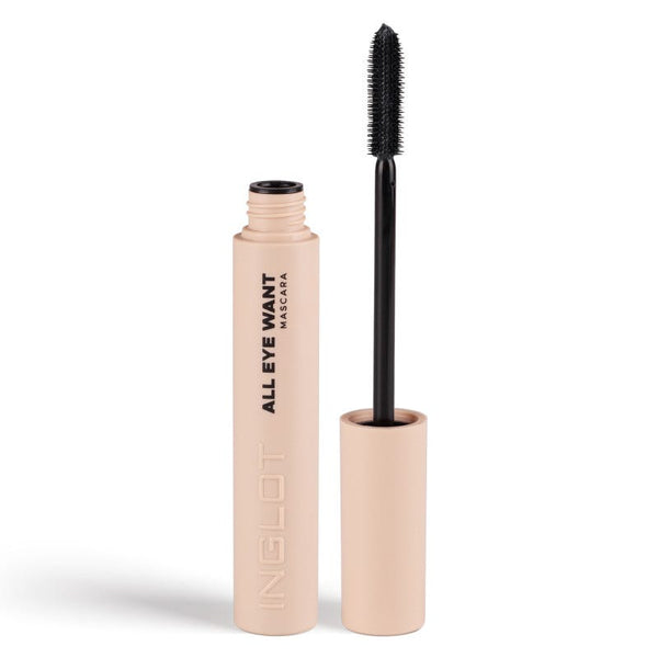 Inglot All Eye Want Mascara Black Liquid Silicone Brush