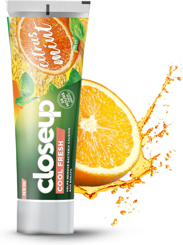 Closeup Cool Fresh Toothpaste Citrus Mint with Fluoride and Zinc, 75ml