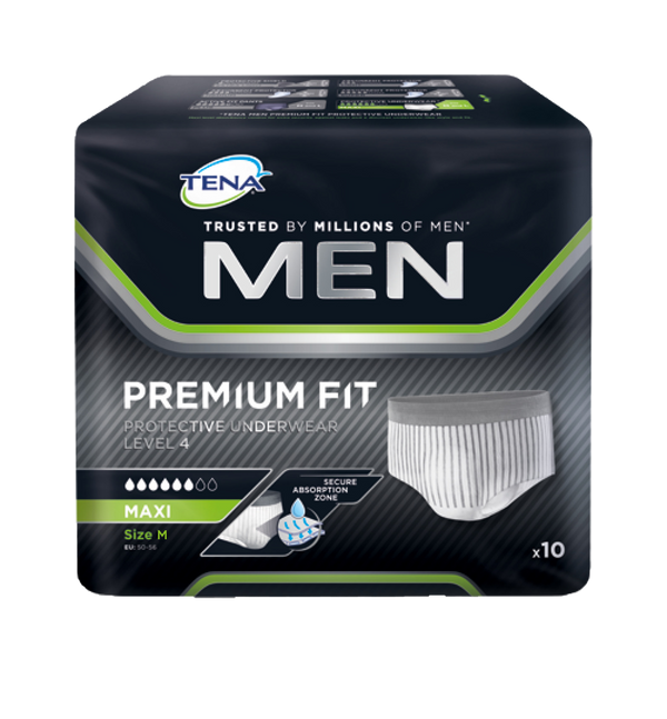 TENA Men Protective Underwear Large Level 4 Absorbency 10 Pieces