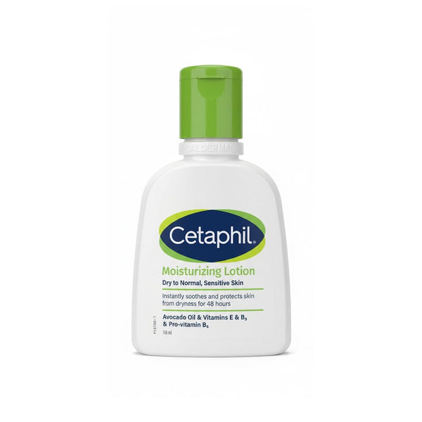 Cetaphil Moisturizing Body Lotion Rich Formula for Dry to Normal Skin, Fragrance-Free, 118 ml