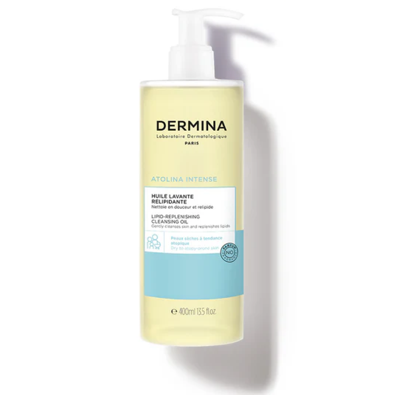 Dermina Atolina Intense Lipid-Replenishing Cleansing Oil Niacinamide Shea Butter 400 ml