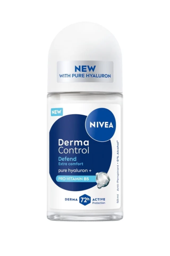 Nivea Derma Control Defend Roll-On Antiperspirant Hyaluron Pro-Vitamin B5 50ml