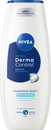 Nivea Derma Control Defend Care Shower Gel Hyaluronic Acid Pro-Vitamin B5 500ml