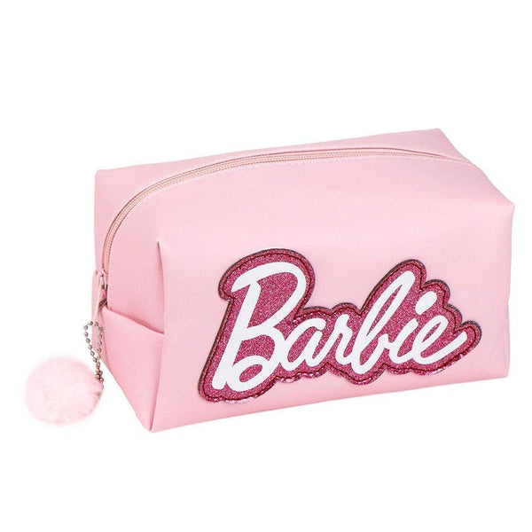 Disney Barbie Travel Toiletry Bag Pink PU Makeup Organizer
