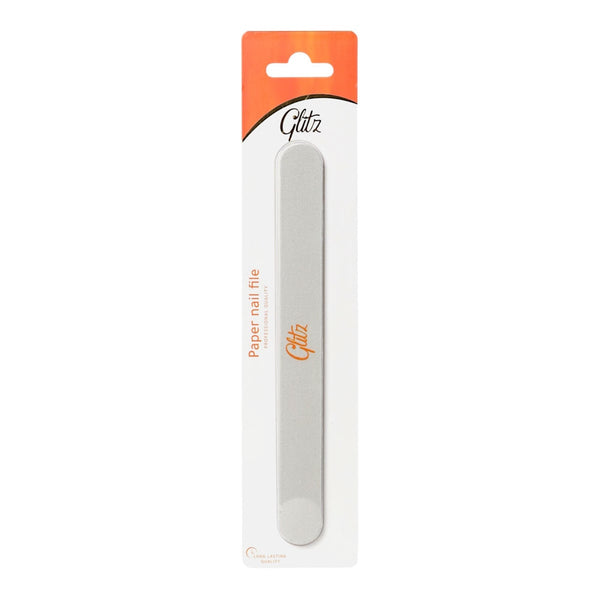 Glitz File Nail Straight Precision Nail File for Natural Nail Shaping and Polishing