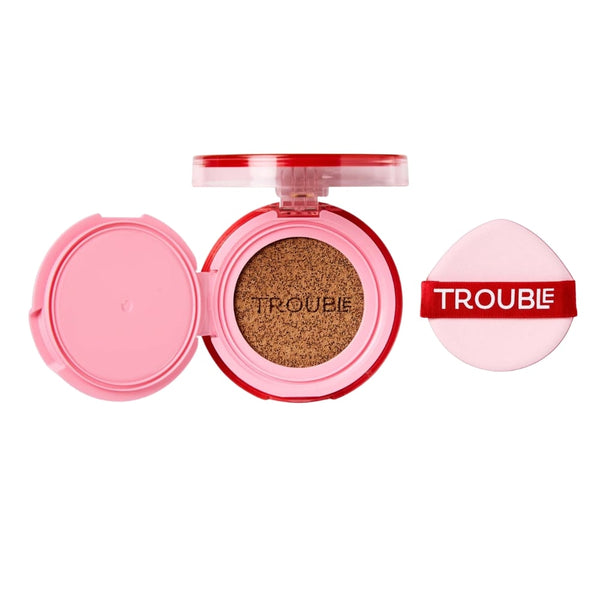 LiveWire Troublemaker Button Pusher Air Cushion Foundation Cream Natural Radiant Finish Niacinamide Blueberry Extract
