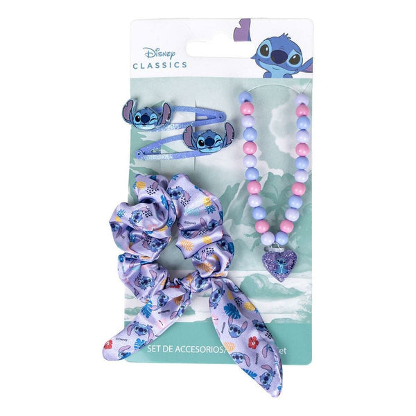 Disney Lilo & Stitch Hair Accessories Set with Necklace, Hair Tie and Hairpins