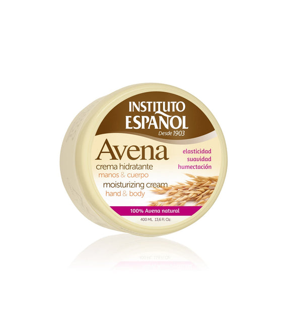 Instuto Espanol Avena Moisturizing Cream Oat Extract Hydrating Formula 400ml