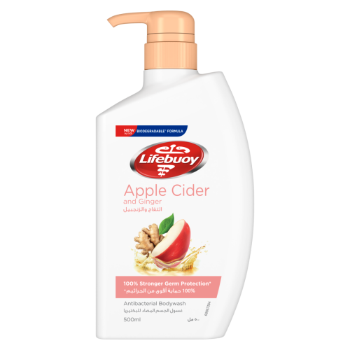 Lifebuoy Apple Cider and Ginger Antibacterial Body Wash 500 ml