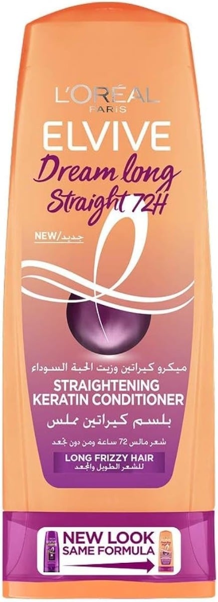 L'Oreal Paris Elvive Dream Long Straight Keratin Smoothing Conditioner for Long and Curly Hair