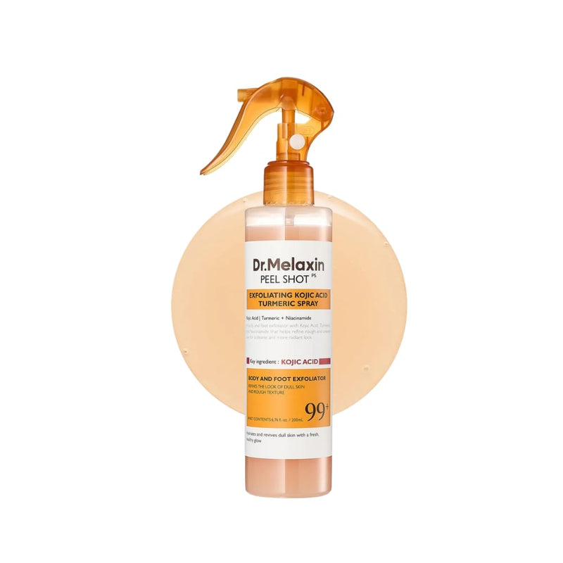 Dr. Melaxin Peel Shot Exfoliating Body Spray with Kojic Acid & Turmeric, 200ml