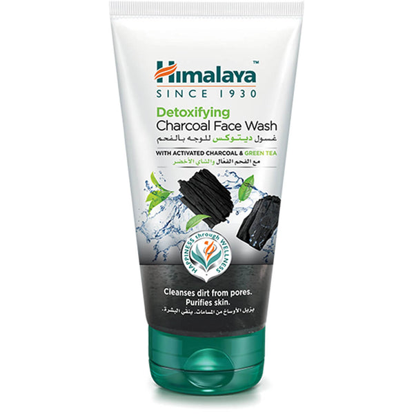 Himalaya Charcoal Face Wash Liquid Cleanser with Coconut Charcoal and Green Tea 150 ml