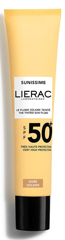 Lierac Sunissime Tinted Sun Fluid SPF50+ Broad-Spectrum Face Sunscreen Golden 40 ml