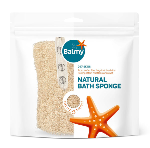 Balmy Natural Rectangular Loofah Bath Sponge
