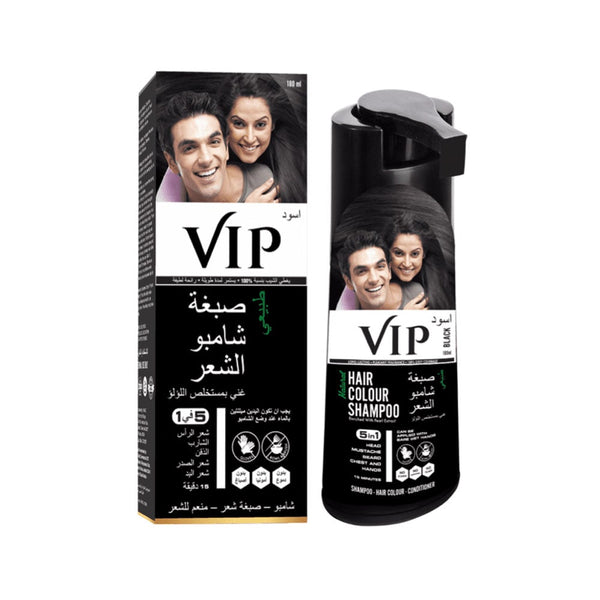 VIP Pearl Hair Color Shampoo Black with Pearl Extract 180 ml