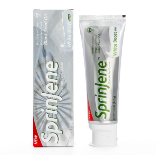 Sprinjene White Boost Fluoride Toothpaste with Black Seed Oil, 142 g