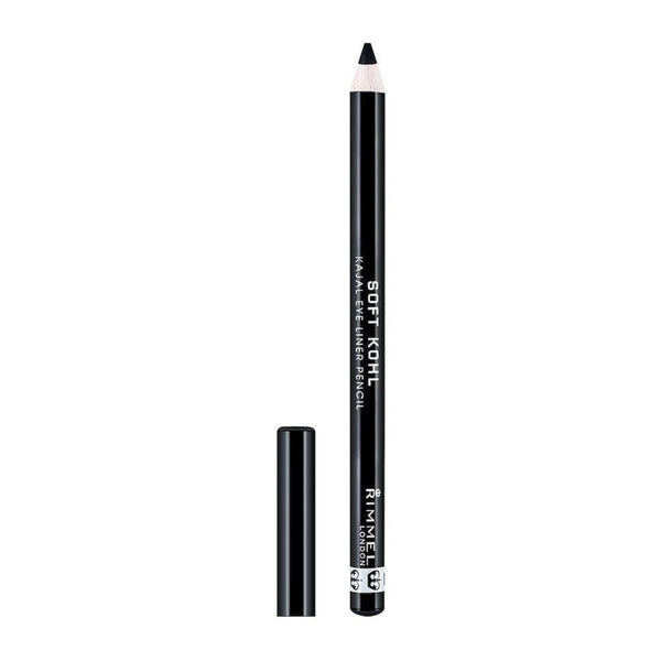 Rimmel Soft Kohl Eyeliner Pencil, Smooth Blendable Kajal, Intense Color