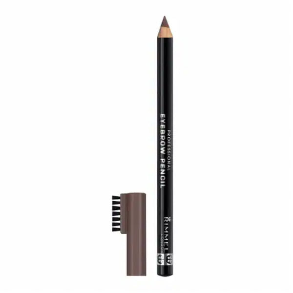 Rimmel Professional Eyebrow Pencil Hazel Long-Wear Smudge-Proof Built-In Brush