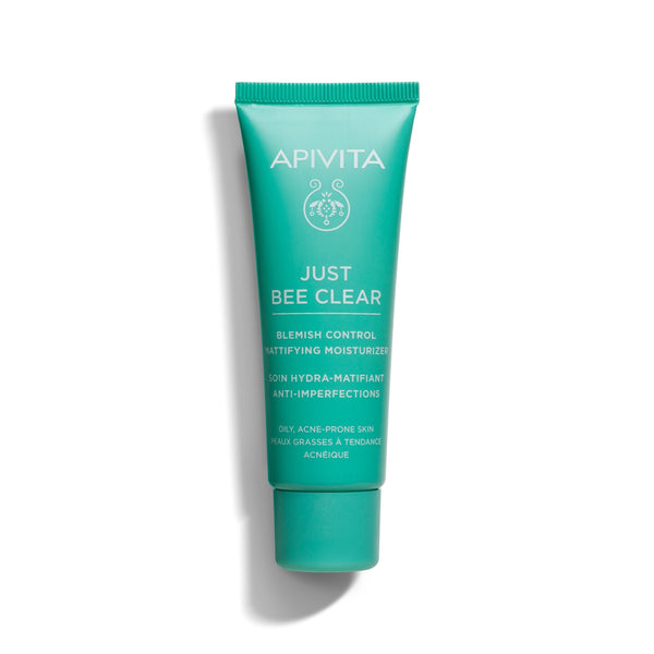 Apivita Just Bee Clear Mattifying Gel-Cream Moisturizer 5% Niacinamide 40 ml