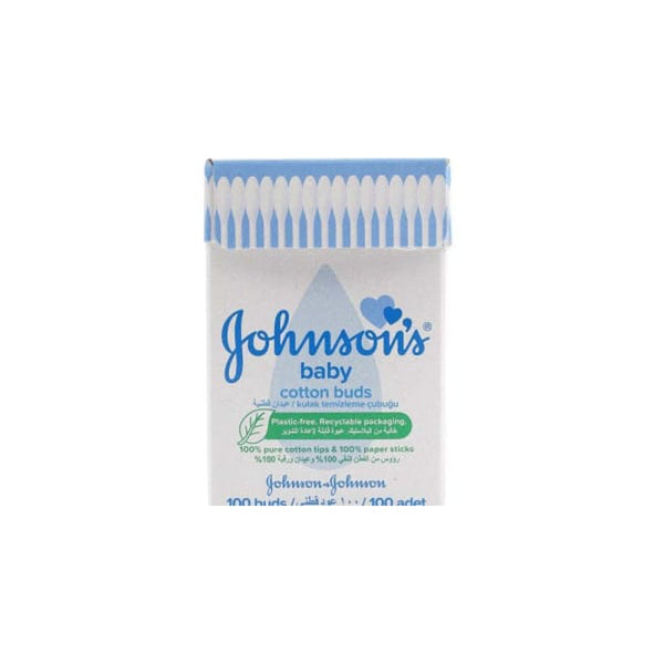 Johnson's Baby Pure Cotton Buds Soft Ear-Safe Design 100 Pieces