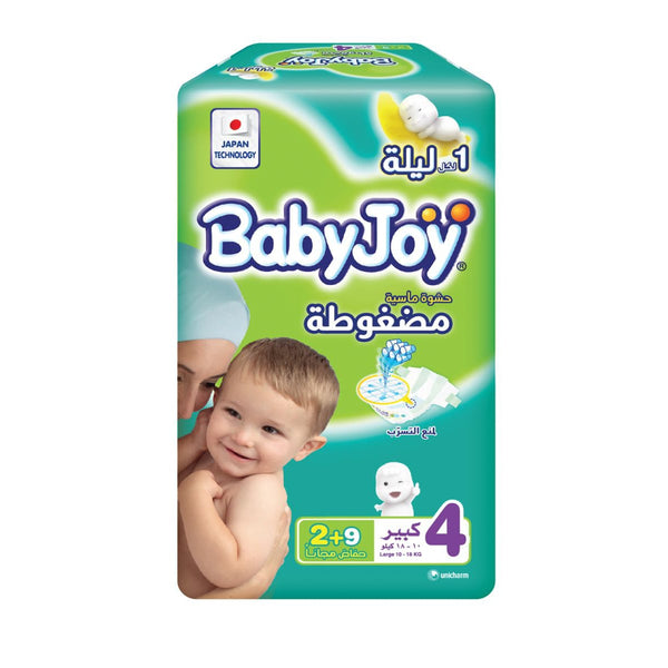 Babyjoy Compressed Diapers Size 4 11 Pieces 10-18 kg