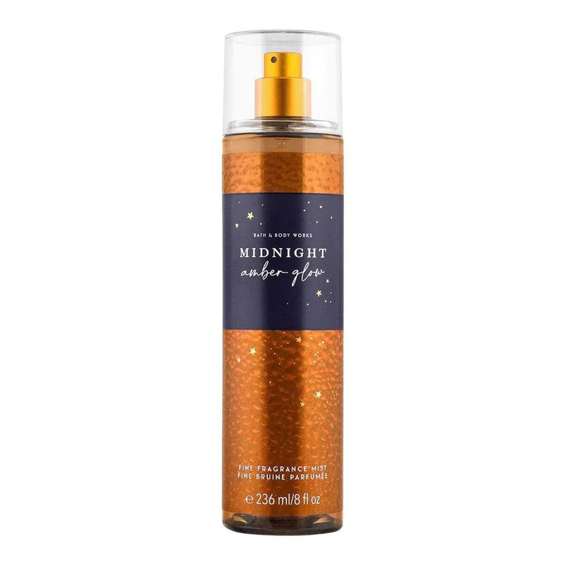 Bath & Body Works Midnight Amber Glow Fragrance Mist Amber Scent 236 ml
