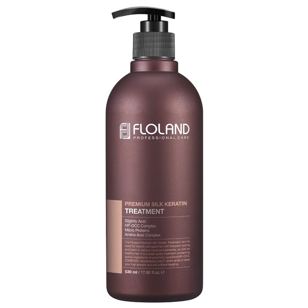 FLOLAND Premium Keratin & Silk Hair Treatment with Amino Acids, 530 ml